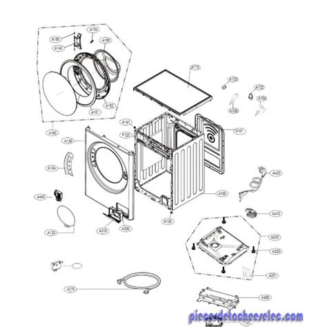 lave linge hublot lg ex f74j60swh|Pièces Détachées pour Lave linge LG .